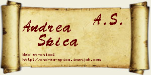 Andrea Špica vizit kartica
